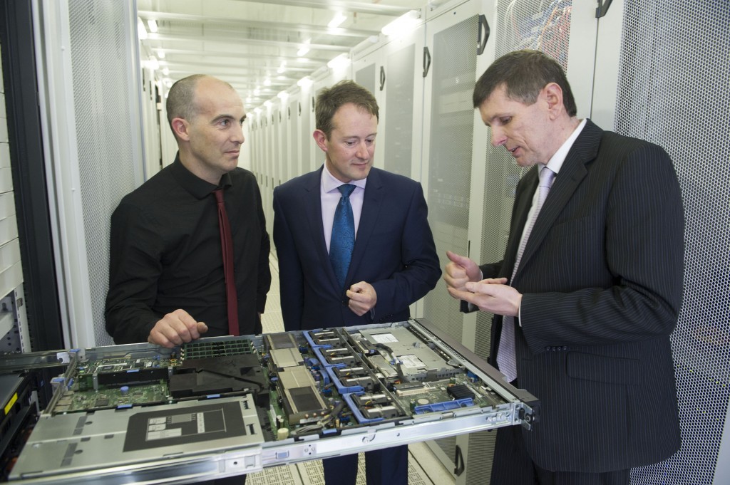 From Left: Sean Ryan, Elive, Sean Sherlock TD  Minister for Research & Innovation and Jerry Sweeney CIX. PIcture Credit : Gerard McCarthy